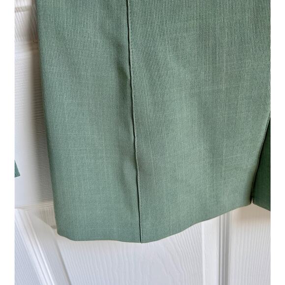 Vintage 1970's Celadon Green Blazer Size M | Western Style Dagger Collar Blazer - Picture 7 of 8